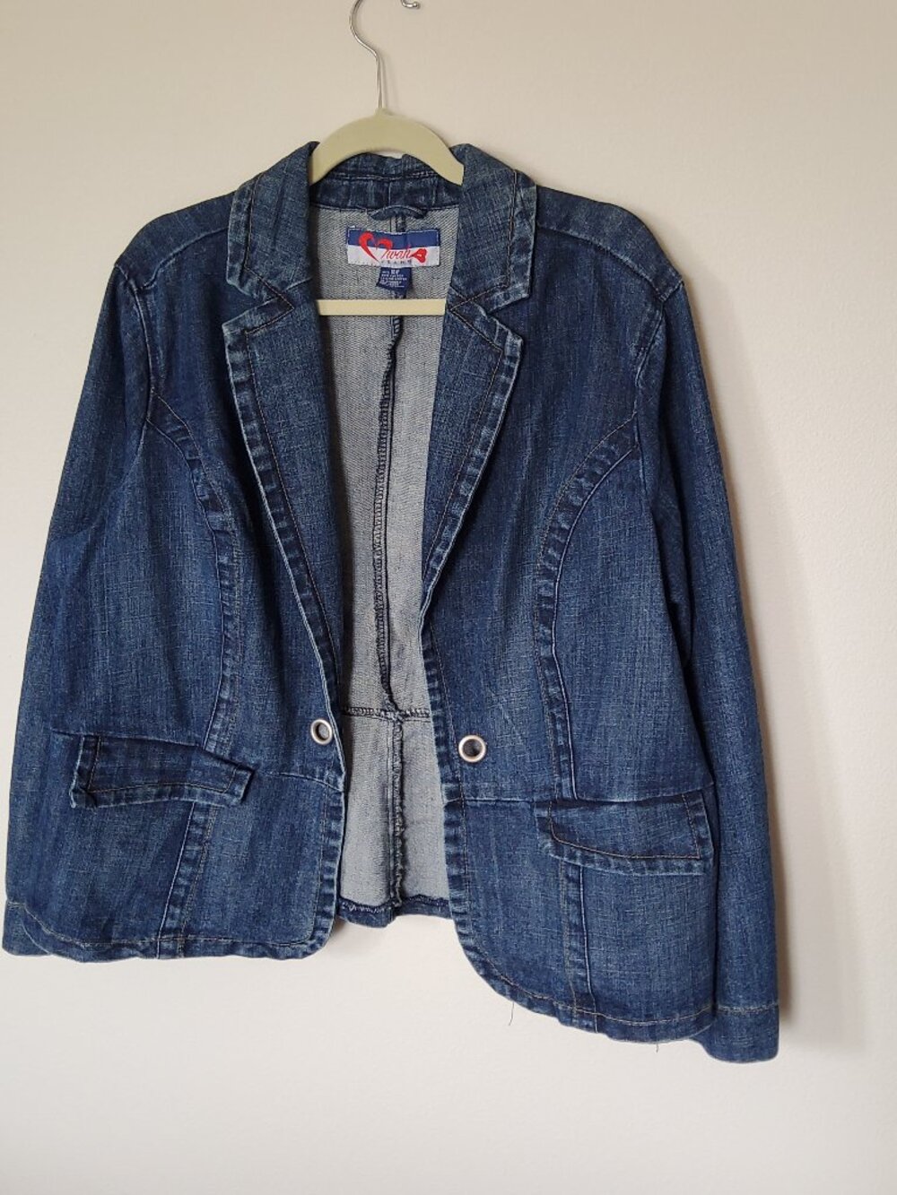 Mwah Denim Jean jacket plus size 18W